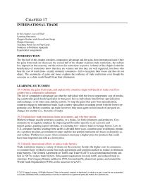 Economics Chapter 17 The first half of this chapter considers comparative