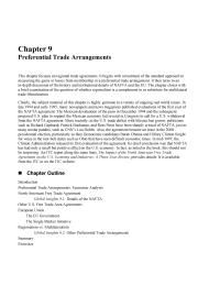Economics Chapter 9 Homework Regional Agreements Can Involve Fewer Number Countries