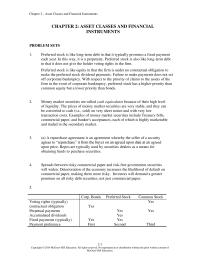 Investments & Securities Chapter 2 Therefore Municipals Must Offer Yield Maturity Least