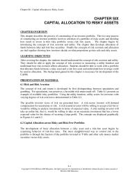 Investments & Securities Chapter 6 The Concepts Are Displayed Graphically Figures&nbsp;