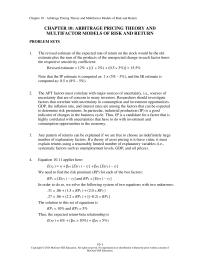 Investments & Securities Chapter 10 Therefore Kwon’s Fundamental Analysis Estimate Congruent With