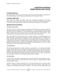 Investments & Securities Chapter 14 Actual Realized Yield Bond Depends Reinvestment Return