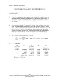 Investments & Securities Chapter 16 These Are The Present Market Values Each