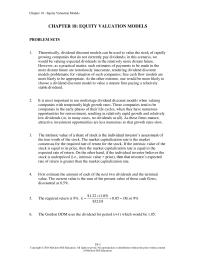 Investments & Securities Chapter 18 The intrinsic value of a share of stock is the individual&nbsp;