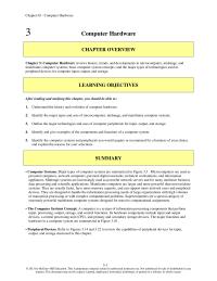 Management Chapter 3 Hub Numerous Peripheral Devices Printers Hard