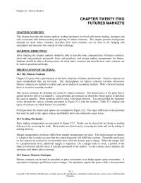 Investments & Securities Chapter 22 The Investor Sells The Asset The High