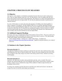 Management Chapter 3 We then establish Little’s law to set up other