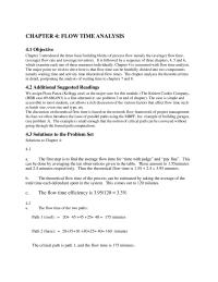 Management Chapter 4 The Theoretical Flow Time The Process Can