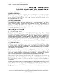 Investments & Securities Chapter 23 When Using This Type Hedge The Investor