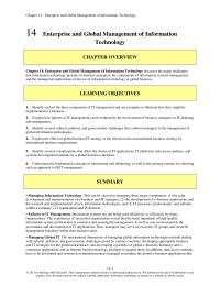 Management Chapter 14 Information Technology Answers Analysis Exercises Top rated Websites