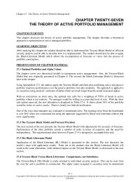 Investments & Securities Chapter 27&nbsp;The text discusses the&nbsp;model’s steps with application