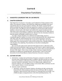 Management Chapter 8 Therefore Life Insurers Want Tight Control Over
