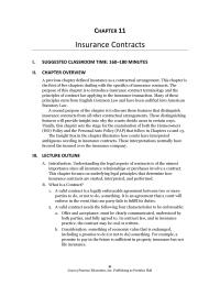 Management Chapter 11 The Insurable Interest Requirement Enforces The Rule