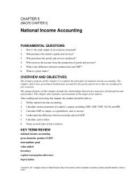 Economics Chapter 5 National Income Accounting NNP Plus Minus