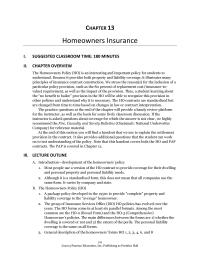Management Chapter 13 However Assume Percent Loss Building Fire Which