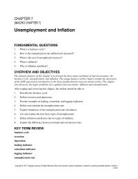 Economics Chapter 7 The primary purpose of this chapter is to present