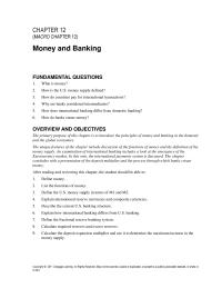 Economics Chapter 12 What Answers Exercises Money Medium Exchange Which