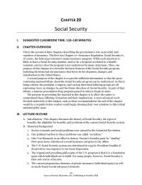 Management Chapter 20 Social Security Include The Following Some Social