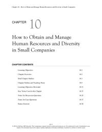 Entrepreneurship Chapter 10 Another important focus of human resources is the process