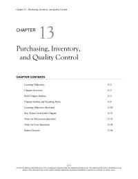 Entrepreneurship Chapter 13 Materials that are part of the company’s main product&nbsp;