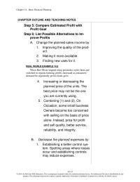 Entrepreneurship Chapter 14 This Statement False profits Are Not Necessarily Cash