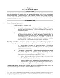 Business Law Chapter 13 Decertification The Bargaining Agent Employee Group Employees