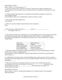 Environmental Engineering Chapter 09 The sediments in major areas of subsidence consist&nbsp;