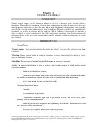 Business Law Chapter 16 The Picketing Was Secondary Activity But Not