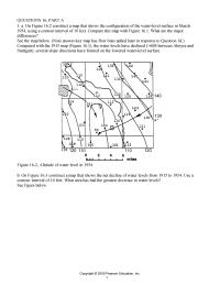 Environmental Engineering Chapter 16 What was the general direction of groundwater movement