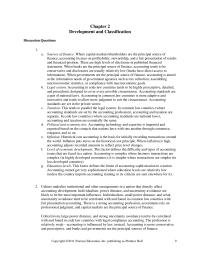 Accounting Chapter 2 Homework Accounting in code law countries tends to be highly prescriptive
