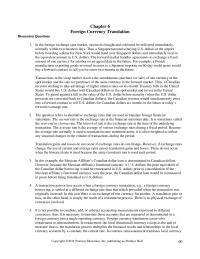Accounting Chapter 6 Homework Students Will Quickly Discover That Each Translation
