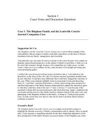 Accounting Case&nbsp;1 Family Company Stating Leadership Chief Trust Officer