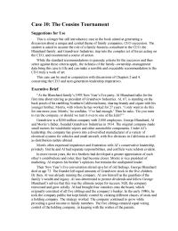 Accounting Case&nbsp;10 The founder left equal amounts of Grandview stock to the five
