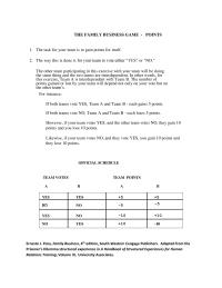Accounting Family Business Game Southwestern Cengage Publishers Adapted From The Prisoners