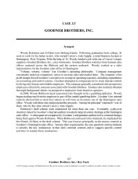 Chapter 3 A subsequent investigation by Goodner’s independent