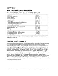 Marketing Chapter 3 Review Questions Why Are Environmental Scanning And
