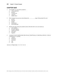 Marketing Chapter 11 Students Should Creative With Their Responses And