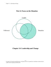 Management Chapter 14 Use School Organizational Change Initiative Illustrate The