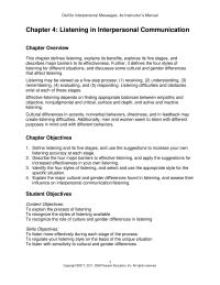 Business Communication Chapter 4 Homework Devito Interpersonal Messages Instructors Manual Ask