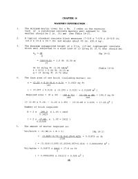 Management Chapter 14 Homework Reinforced concrete masonry is constructed by placing