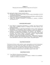 Chapter 11 The functions of home-country and host-country intermediaries