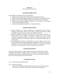 Chapter 16 Key Terms Aggressive Export Pricing Pricing Strategy
