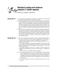 Chapter 18 Actual costs for each cost element should be reported