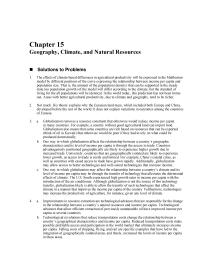 Economics Chapter 15 Homework Furthermore Technologies May Increase The Productivity Agriculture