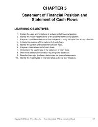 Accounting Chapter 5 Generally The First Note The Financial Statements