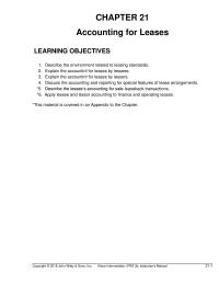 Accounting Chapter 21 From The Perspective The Lessee There Unguaranteed