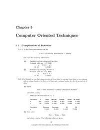 Mathematics Chapter 5 Homework Minitab Select Calc Probability Distributions Weibull