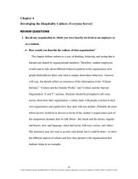 Industrial Engineering Chapter 4 what is unique about these behaviors