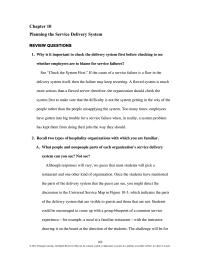 Industrial Engineering Chapter 10 we guess that most students will pick a restaurant