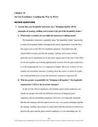 Industrial Engineering Chapter 14 All leaders have the responsibility to make sure&nbsp;